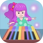 弹钢琴学英文儿歌音乐游戏