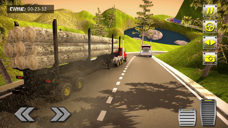 长的重的卡车货物驱动游戏截图