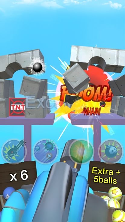 Cannon Ball Strike- Knock Cans游戏截图
