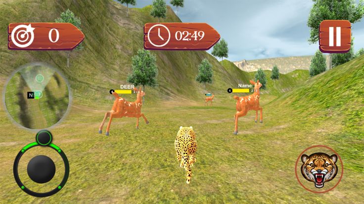 Wild Cheetah Attack:Chase Game游戏截图