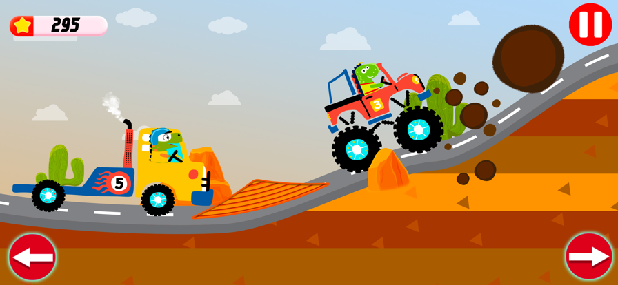 Dinosaur Trucks Ride Car Games游戏截图
