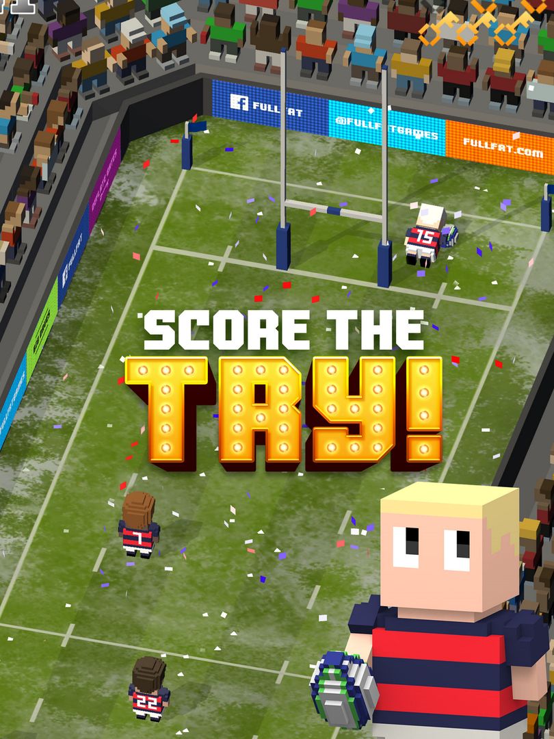 Screenshot of Blocky Rugby