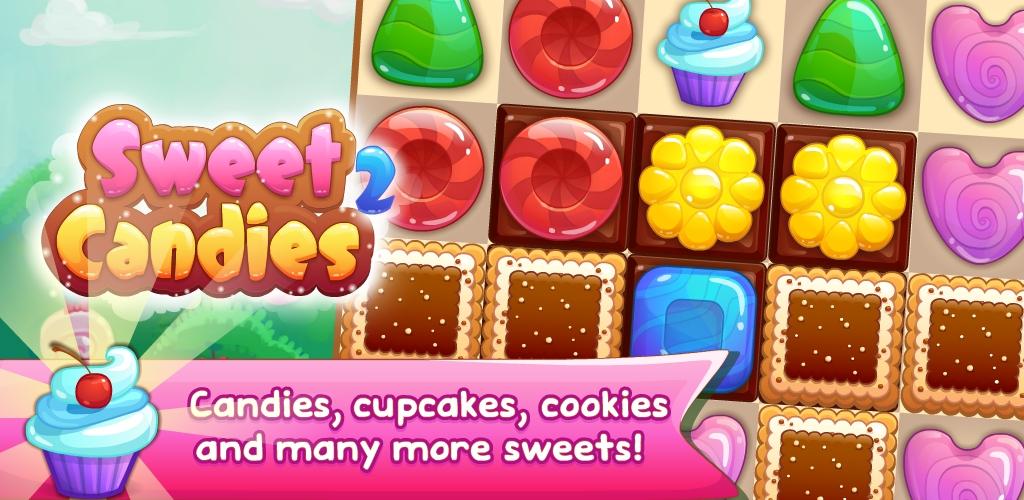 Sweet Candies 2 - Cookie Crush Match 3 Puzzle游戏截图