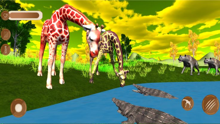 Wildlife Giraffe Safari Game游戏截图