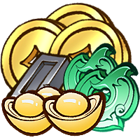 铜币5000,元宝2000,勾玉100,锻造石25