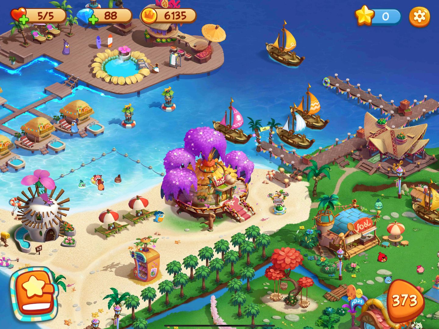 Screenshot of Angry Birds Blast Island