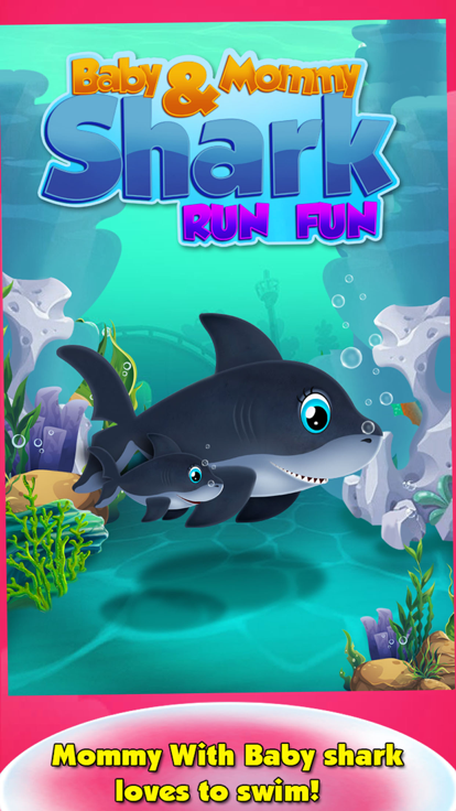 Baby & Mommy Shark Run Fun Do游戏截图