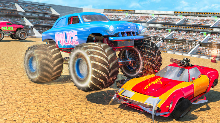 US Police Monster Truck Derby游戏截图