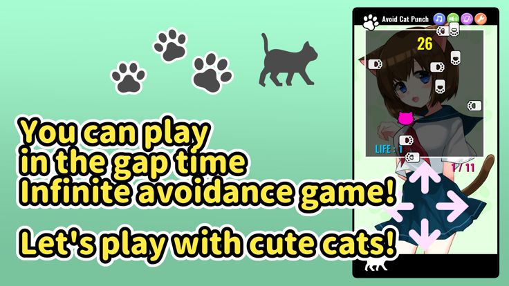 Avoid Cat Girl Punch!游戏截图