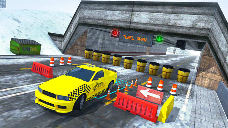 Xmas Taxi Parking Simulator 3D - Snow Drive 2017游戏截图