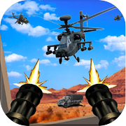 Gunship Helicopter Shoot War