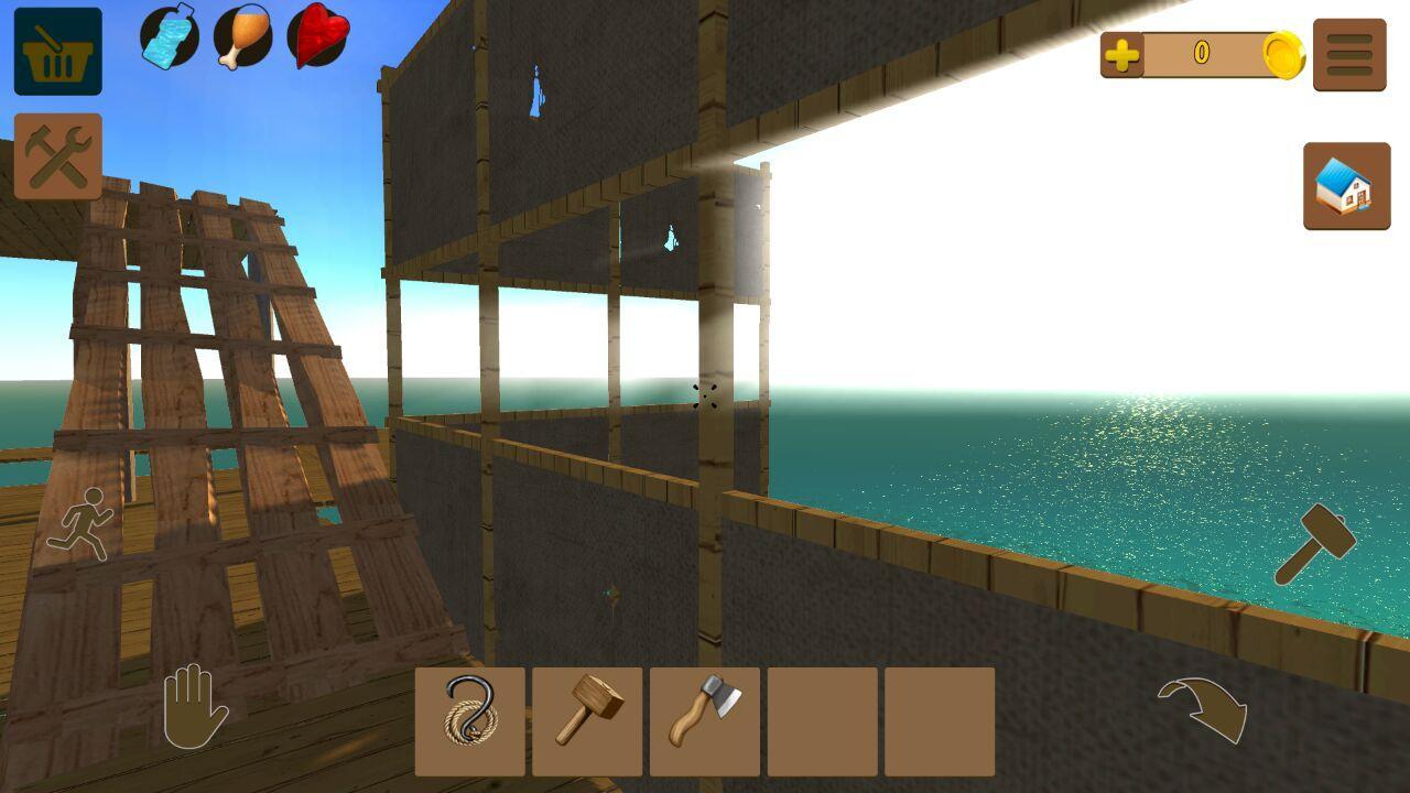 how to rotate in raft survival game