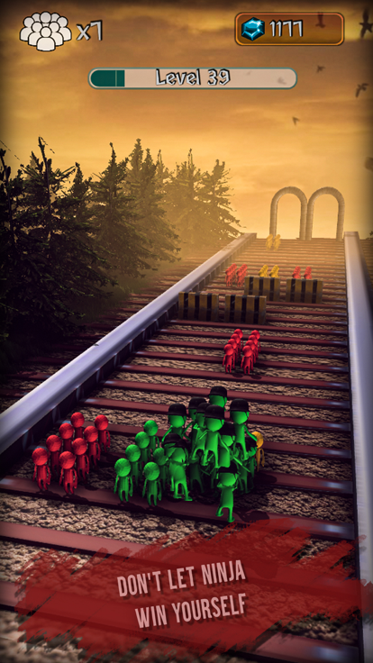 Stickman Zombie vs Ninja Fight游戏截图