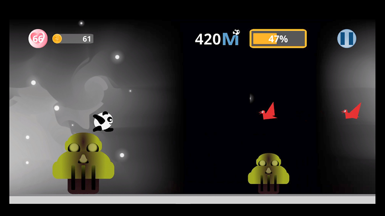 滚动熊猫游戏截图