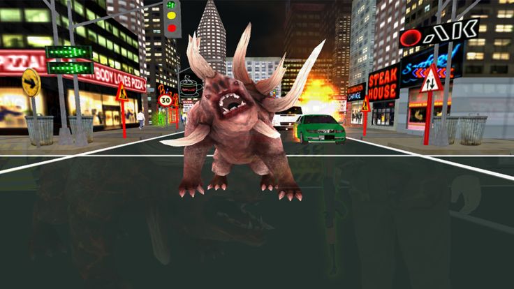 Monster Angry Bull City Attack游戏截图