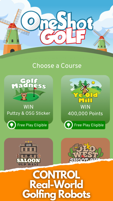 OneShot Golf: Robot Golf & Win游戏截图