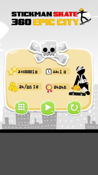 Stickman Skate 360 Epic City游戏截图