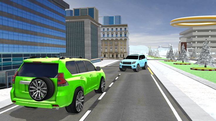 雪驾驶模拟器 3D-4 x 4 普拉多司机游戏游戏截图
