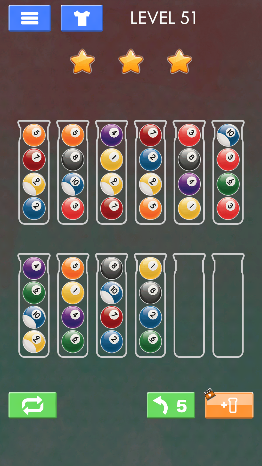 Sort Color Ball Puzzle游戏截图