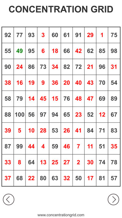 Concentration Grid游戏截图