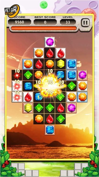 钻石爆爆乐 - Explosion Jewel 2016 Star World Puzzle Adventure Edition classic游戏截图