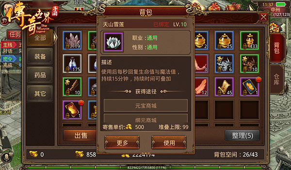 传奇世界手游截图