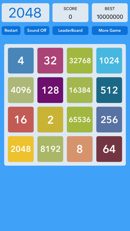 2048中文版-益智游戏游戏截图