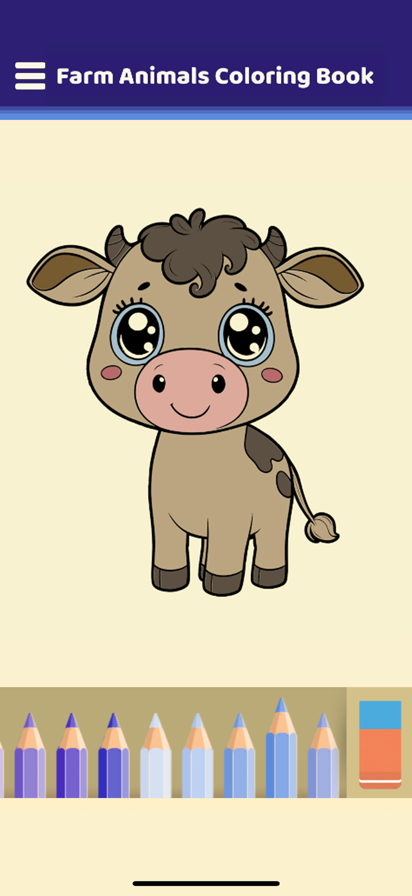 Farm Animals Coloring Book游戏截图