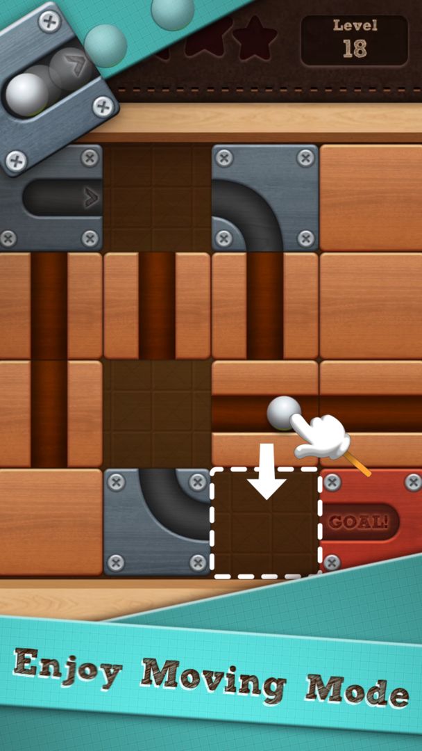 Screenshot of Roll the Ball™ - slide puzzle