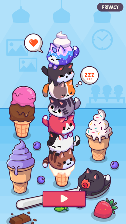 Ice Cream Cat – Color Sort游戏截图
