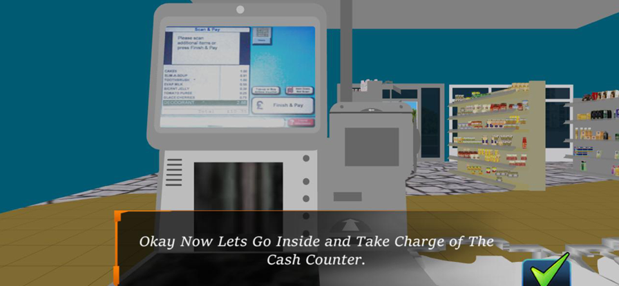 Anime Supermarket Cashier Girl游戏截图