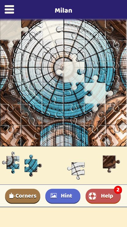 Milan Sightseeing Puzzle游戏截图