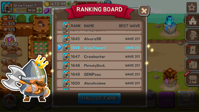 成长之塔：城堡防御TD游戏截图