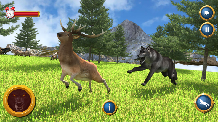 狼模拟器：野狼狩猎RPG游戏游戏截图