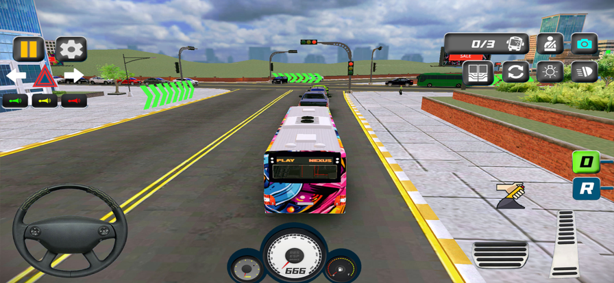 City Passenger Bus Drive Games游戏截图