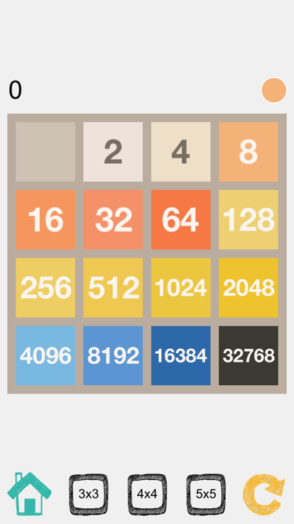 2048 (3x3, 4x4, 5x5) AI游戏截图