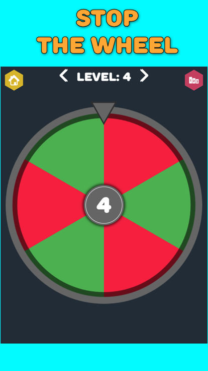 Official America : Stop The Wheel of Fortune, Spin and Stop the Genius Tire on same colour Triangle游戏截图