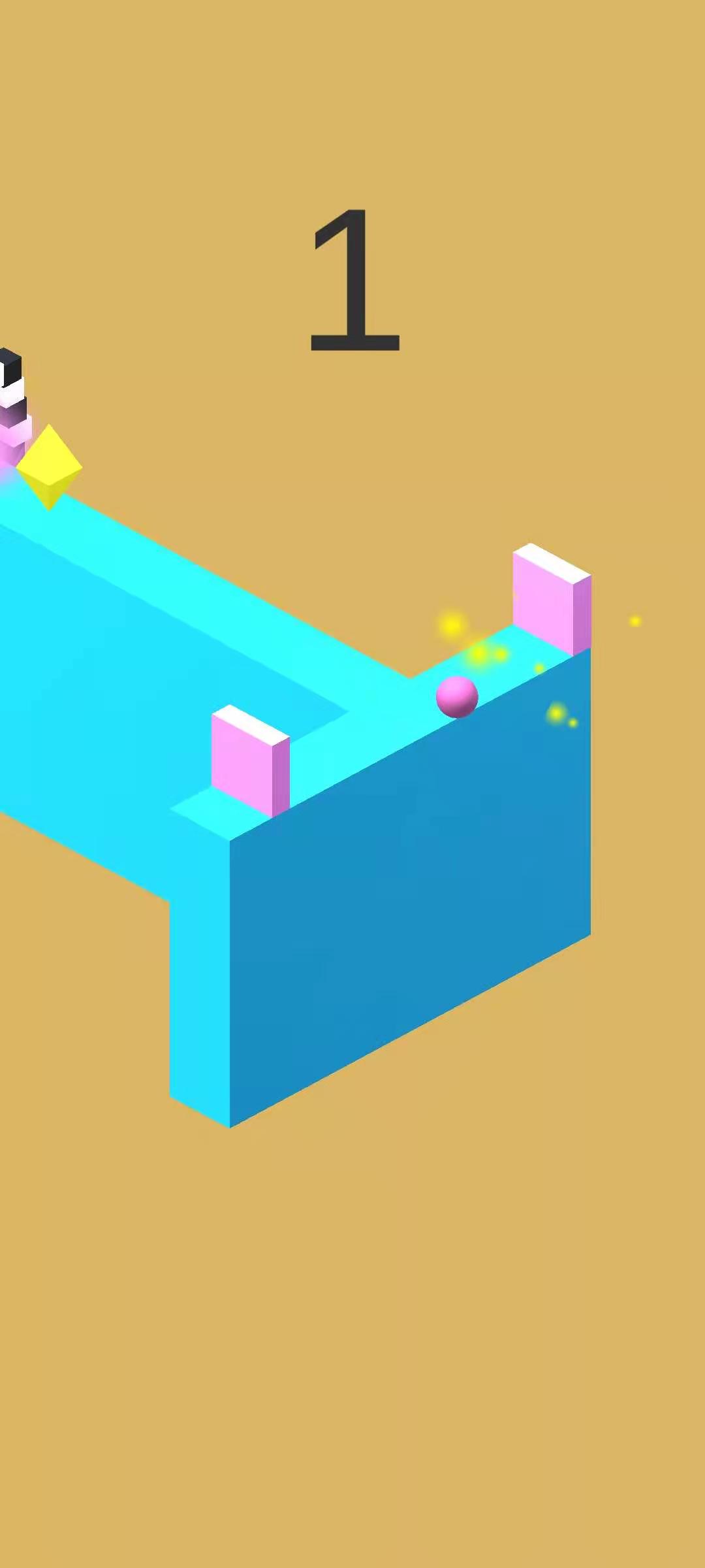 滚动的小球游戏截图