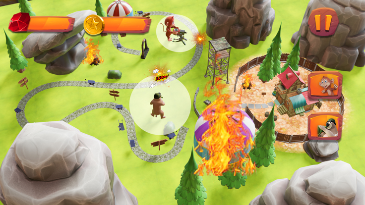 忍者猴子气球大战游戏截图