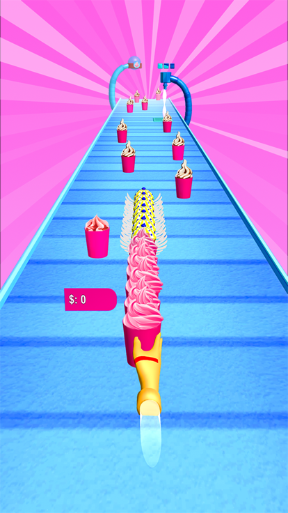 冰淇淋跑 - 冰棒堆游戏截图