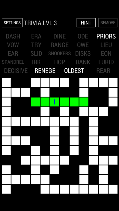 Fill-In Crossword Puzzle游戏截图