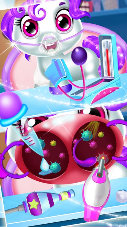 医生女生宝宝小游戏: 照顾宠物医生游戏游戏截图