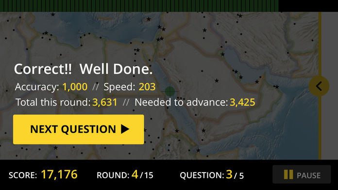 GeoBee Challenge HD by National Geographic游戏截图