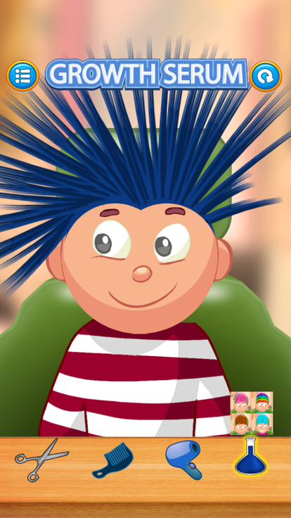 儿童游戏/剪发（深蓝色）游戏截图