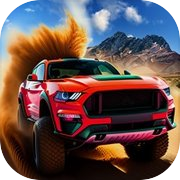 Offroad Jeep car driving race