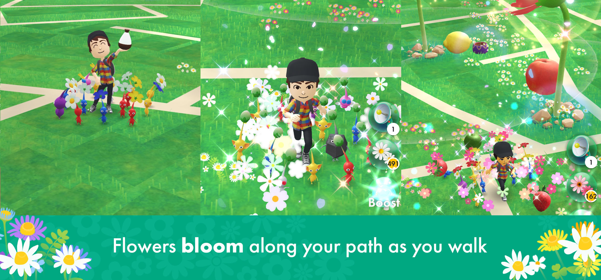 Screenshot of Pikmin Bloom