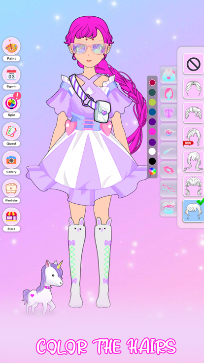 Pastel Dress up Girl游戏截图