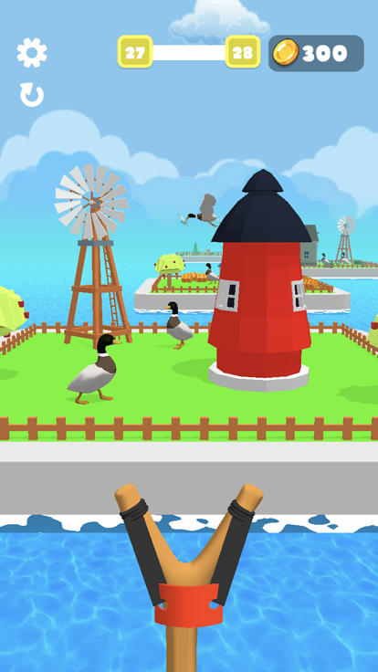 Slingshot 3D - Bird Hunt游戏截图