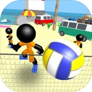 Stickman Beach Volleyball