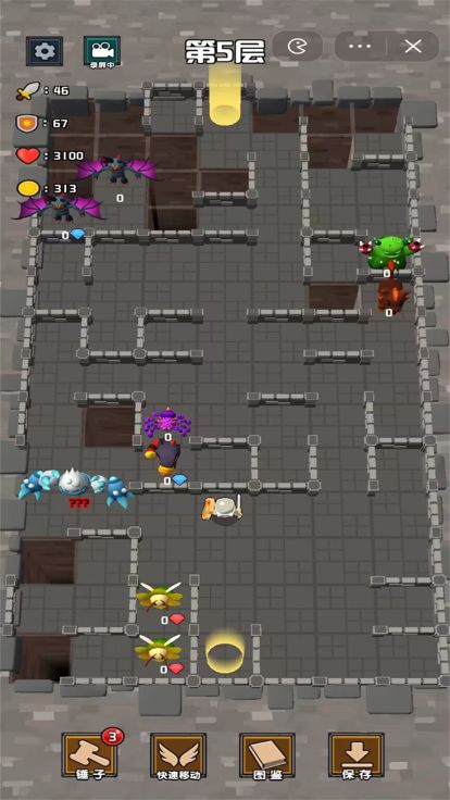 方块与骑士——八百万勇士勇闯地下城游戏截图